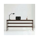 Vivense Woodesk Rustico Ahşap Çalışma Masası, Ceviz Renk - Genişlik: 180 cm, Derinlik: 50 cm, Yükseklik: 75 cm