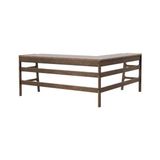 Vivense Woodesk Zeytin Ahşap Çalışma Masası, Ceviz Renk - Genişlik: 180 cm, Derinlik: 60 cm, Yükseklik: 75 cm