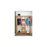 Vivense Woodface Indigo Doğal Açık Gardrop, Ahşap - Bej