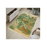 Vivense Yaban Vintage Dokuma Taban Hali, 410 Yng, 120x180 Cm Çok Renkli