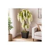 Vivense Yapay Bitki Beyaz Wisteria Salkim Ağaci, 190 Cm