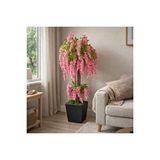 Vivense Yapay Bitki Pembe Wisteria Salkim Ağaci, 190 Cm