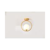 Vivense Yaren Cember Avize, Beyaz Camlı, Eskitme Gold Kasalı