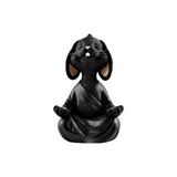 Vivense Yoga Yapan Tavşan Biblo, Siyah Siyah
