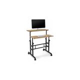 Vivense Yükseklik Ayarlı Laptop Masası, Atlantik Çam, 80X60 - 80 cm x 60 cm - Kahverengi