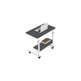 Vivense Yükseklik Ayarlı Raflı Laptop Sehpası, Antrasit Beyaz - 70 cm x 40 cm