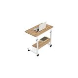 Vivense Yükseklik Ayarlı Raflı Laptop Sehpası, Atlantik Çam, 70X40 - 70 cm x 40 cm - Kahverengi