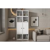 Vivense Zara Dar Alan Klasör Dolabı Kapaklı Bölmeli Ofis Dolabı Beyaz Nrg Ktp 1110 - 66 cm x 30 cm x 167 cm