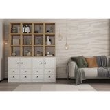 Vivense Zara Ofis Kitaplığı ve Dosya Dolabı Nrg Ktp 1113 - Beyaz - 135 cm x 41 cm x 173 cm