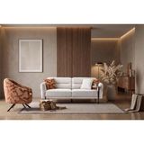 Vivense Zodyak Koltuk Takımı - Krem - 210 cm x 90 cm x 85 cm