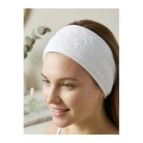 Vivesta Home 10’Lu Set Cırt Cırtlı Beyaz Havlu Saç Bandı Unisex – Makyaj, Cilt Bakımı, Spa & Yoga İçin Ayarlanabilir Yumuşak Bandana (9X
