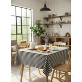 Vivesta Home 170X170 cm Pötikare Kareli Sofra Bezi | Masa Örtüsü, Piknik Örtüsü, Çok Amaçlı Şık ve Dayanıklı Örtü - Siyah - 170 x 170 cm