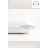 Vivesta Home 2 Adet 50X70 Cm Beyaz Fermuarlı Yastık Kılıfı - %100 Pamuklu, Kolay Yıkanabilir