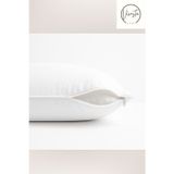 Vivesta Home 50X70 Cm Beyaz Fermuarlı Yastık Kılıfı - %100 Pamuklu, Kolay Yıkanabilir