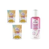 Vivet Granül Sir Ağda Naturel 250 Gr 3 Adet + Vivet Ağda Temizleme Ve Masaj Yağı Vitamine 125 Ml