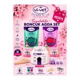 VIVET1 2 PAKET VİVET BONCUK AĞDA + 1 ADET 2 YIL GARANTİLİ MAKİNE + 2 ADET YEDEK TAS + SPATULA+MENDİL