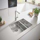 Viviano 1.5 Göz 44 x 58 CM El Yapımı Paslanmaz Çelik Eviye 4458R