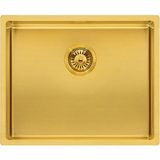Viviano 40X50 cm 1 mm Keten Doku Gold Paslanmaz Çelik Eviye - Altın