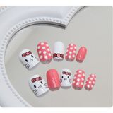 Vivid Charm 24'lü Hello Kitty Tasarımlı Takma Tırnak Seti - Protez Tırnak Seti