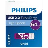Vivid Serisi 64GB USB 2.0 High Speed Flash Bellek (FM64FD05B/00) - 1 GB - Renkli