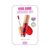 Vivid Shine Lipgloss Nemlendirici Işıltılı Dudak Parlatıcısı - 104 Candy Apple - Kırmızı