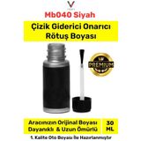 Vividale Profesyonel Otomobil Çizik Taş İzi Giderici Mb040 Siyah Uyumlu Kendin Yap Rötüş Boyası 20ml