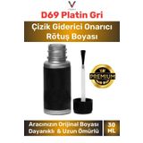 Vividale Profesyonel Otomobil Taş İzi Çizik Giderici Onarıcı D69 Platin Gri Uyumlu Oto Rötüş Boyası 30 ml