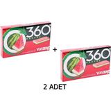 Vivident 360 Karpuz Aromalı Şekersiz-Tatlandırıcılı Şerit Sakız 33G (2 Adet) - 33 gr