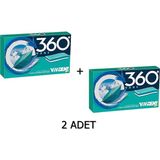 Vivident 360 Nane Aromalı Şekersiz-Tatlandırıcılı Şerit Sakız 33G (2 Adet) - 33 gr