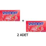 Vivident 45 Dakika Çilek Aromalı Şekersiz Sakız 26 gr (2 Adet)