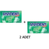 Vivident 45 Dakika Yeşil Nane Aromalı Şekersiz-Tatlandırıcılı Şerit Sakız 26G (2 Adet) - 26 gr