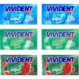 Vivident 45 Dk Cüzdan Sakız Nane-Yeşil Nane-Karpuz 6 Lı Karma Paket - 6 Adet