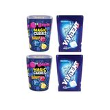 Vivident Cube Sakız Nane 86 Gr. X 2 Adet + Big Babol Magıc Cubes Sakız Karışık Meyve 86 Gr. X 2 Adet