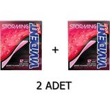 Vivident Storming Çilek Aromalı Şekersiz-Tatlandırıcılı Şerit Sakız 33 gr 2 Adet