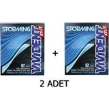 Vivident Storming Yeşil Nane Aromalı Şekersiz-Tatlandırıcılı Şerit Sakız 33G (2 Adet) - 33 gr