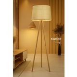 Vivido Home Doğal Rattan Hasır Ahşap Lambader
