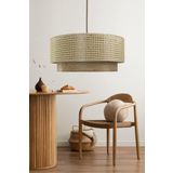 Vivido Home Hasır Krem Ahşap Desenli Avize