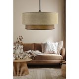 Vivido Home Hasır Kumbeji Ahşap Desenli Avize