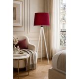 Vivido Home Mono Kumaş Bordo Ahşap Lambader