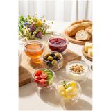 Vivien Home 6lı Çift Çidarlı Mini Sosluk Drajelik Lokumluk