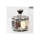 Vivien Home 6'li Dönerli Metal Baharatlik Baharat Seti