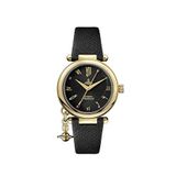 Vivienne Westwood Vv006gdblk Siyah Deri Kadın Kol Saati