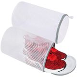 Vivifying Ayakkabı Yıkama Makinesi Çantası, 2'li Paket Petek Örgü Ayakkabı Çamaşır Çantası, Spor Ayakkabı, Koşu Ayakkabısı, Çorap, Sütyen ve Oyuncaklar için Fermuarlı