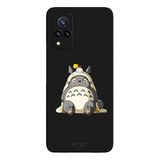 Vivo V21 İle Uyumlu Siyah Forest Giant Desenli Silikon Kılıf