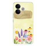 Vivo V60 Lite Uyumlu Sulu Boya Dokulu Vazoda Çiçek Desenli Baskılı Silikon Kılıf