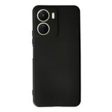 Vivo Y16 Kılıf Yumuşak Dokulu Silikon - Siyah