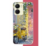 Vivo Y16 Uyumlu Sarı Mobilet Baskılı Silikon Kılıf