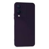 Vivo Y17s Kılıf Nano İçi Kadife Silikon - Mor