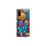 Vivo Y20 ile Uyumlu Grafiti Dream Street Tasarımlı Şeffaf Silikon Kılıf