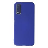 Vivo Y20 İle Uyumlu Kılıf Kamera Korumalı Silikon Ruber Arka Kapak Lacivert